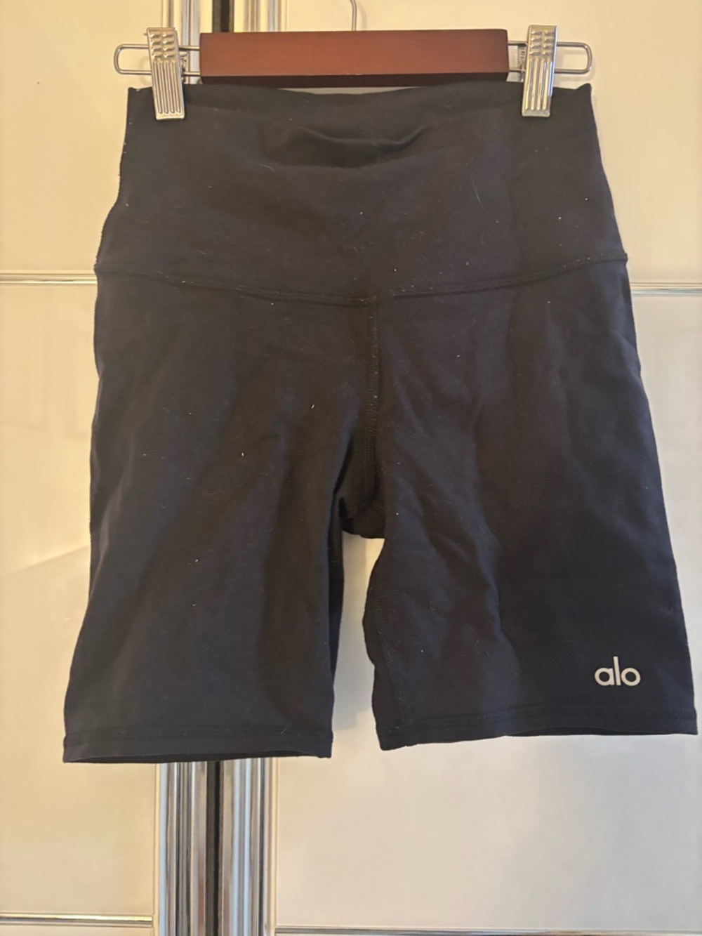 ALO Yoga Black High-Rise Bike Shorts